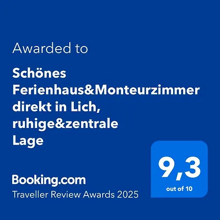 Сasa de vacaciones Schoenes Ferienhaus&monteurzimmer Direkt In Lich, Ruhige&zentrale Lage *